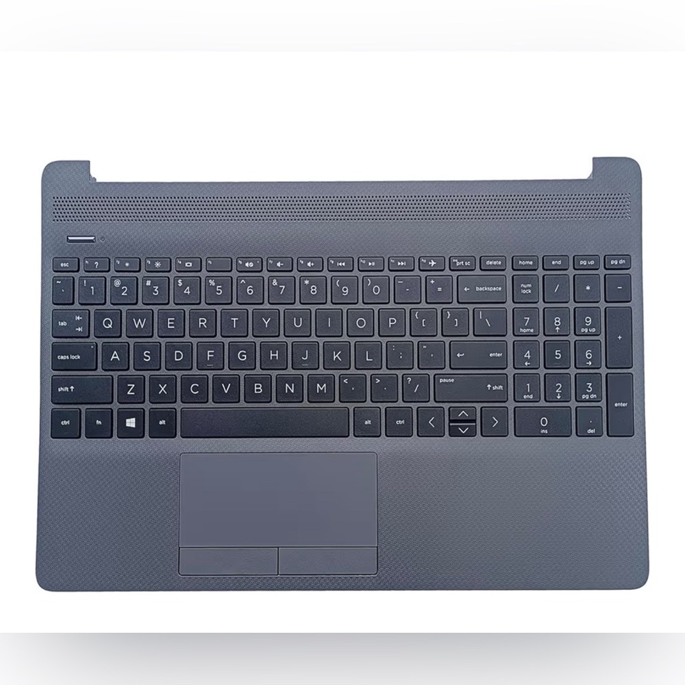 HP Laptop Replacement-Upper Case Palmrest & Backlit Keyboard Touchpad Assembly - Picture 2 of 7